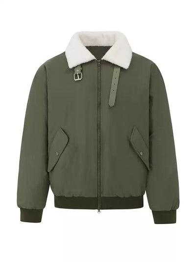Thick collar boa lapel jacket OR3811 - ORUN