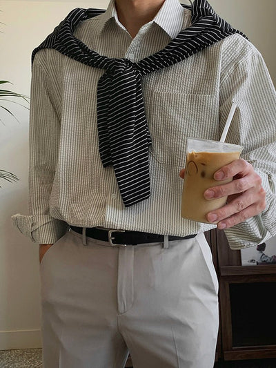 Thin striped shirt OR3031 - ORUN