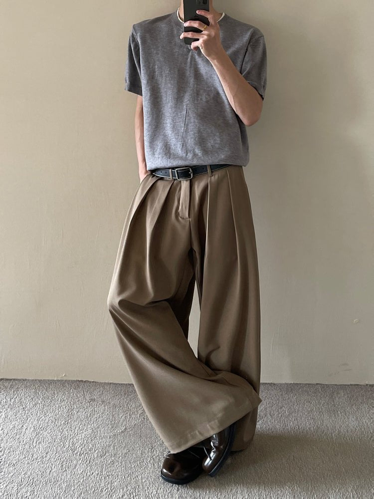 タックワイドスラックス メンズ パンツ｜Tuck Wide SLACKS OR4355 - 韓国メンズファッション通販 - ORUN - 