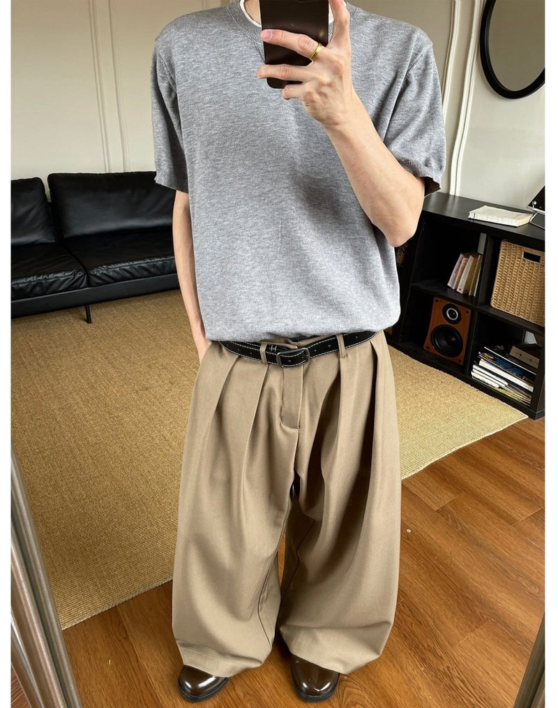 タックワイドスラックス メンズ パンツ｜Tuck Wide SLACKS OR4355 - 韓国メンズファッション通販 - ORUN - 