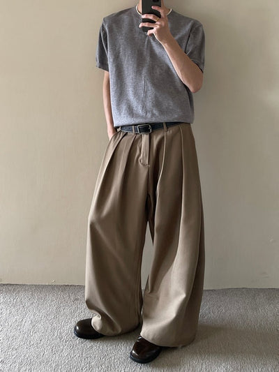 タックワイドスラックス メンズ パンツ｜Tuck Wide SLACKS OR4355 - 韓国メンズファッション通販 - ORUN - 