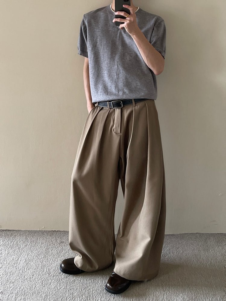 タックワイドスラックス メンズ パンツ｜Tuck Wide SLACKS OR4355 - 韓国メンズファッション通販 - ORUN - 