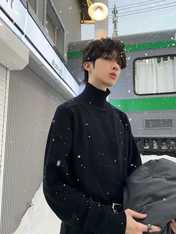 Turtleneck knit sweater OR4943