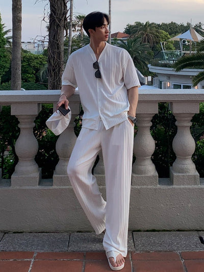 V-neck cardigan straight setup OR3105 - ORUN