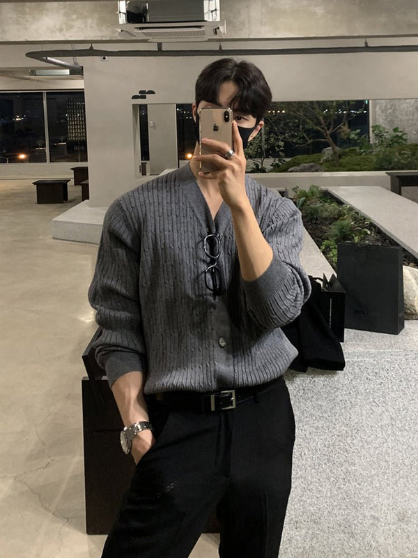 V-neck knit cardigan OR3454
