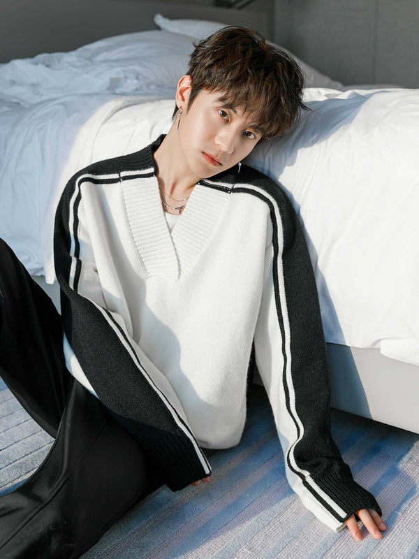 V neck sporty knit OR3565