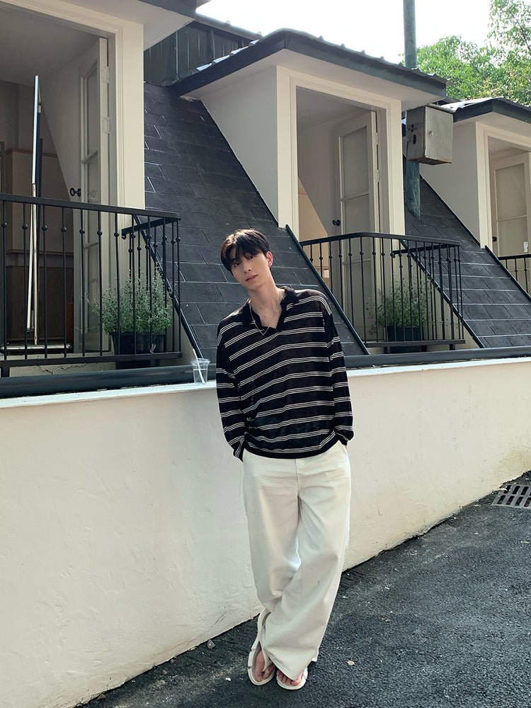 V - neck thin sweater OR4306 - ORUN
