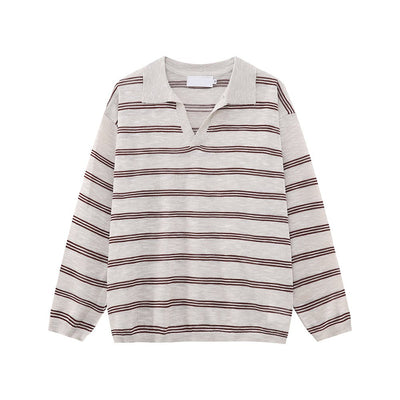 V - neck thin sweater OR4306 - ORUN