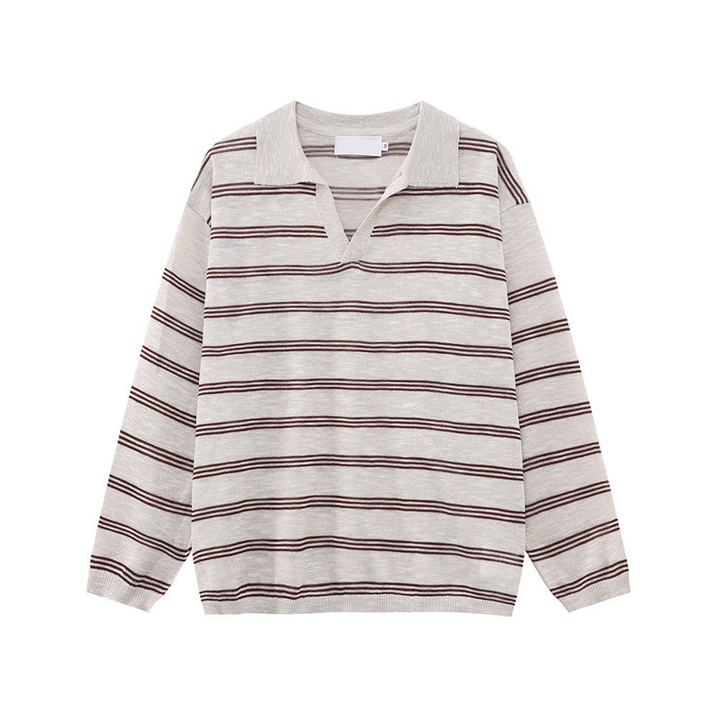 V - neck thin sweater OR4306 - ORUN