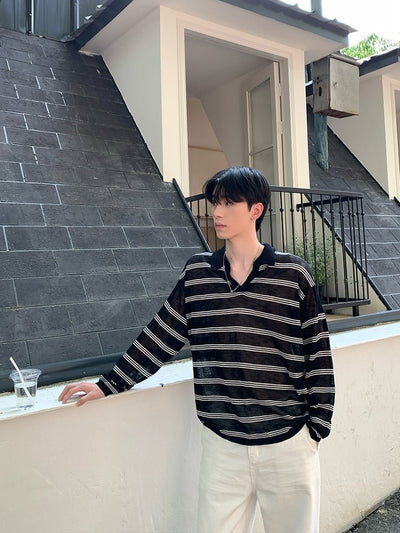 V - neck thin sweater OR4306 - ORUN