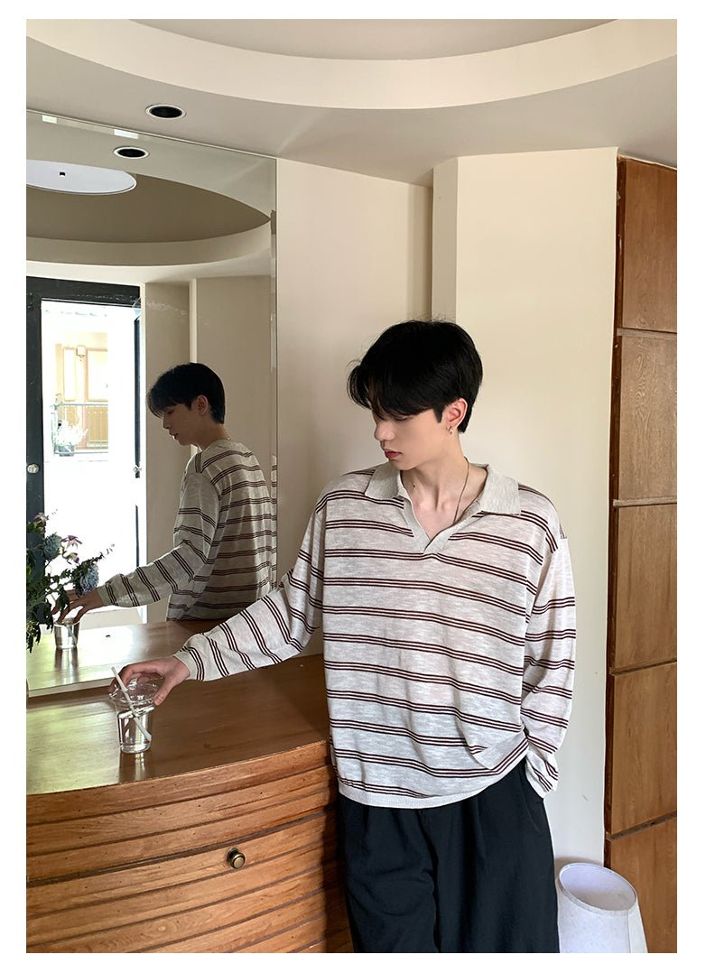 V - neck thin sweater OR4306 - ORUN
