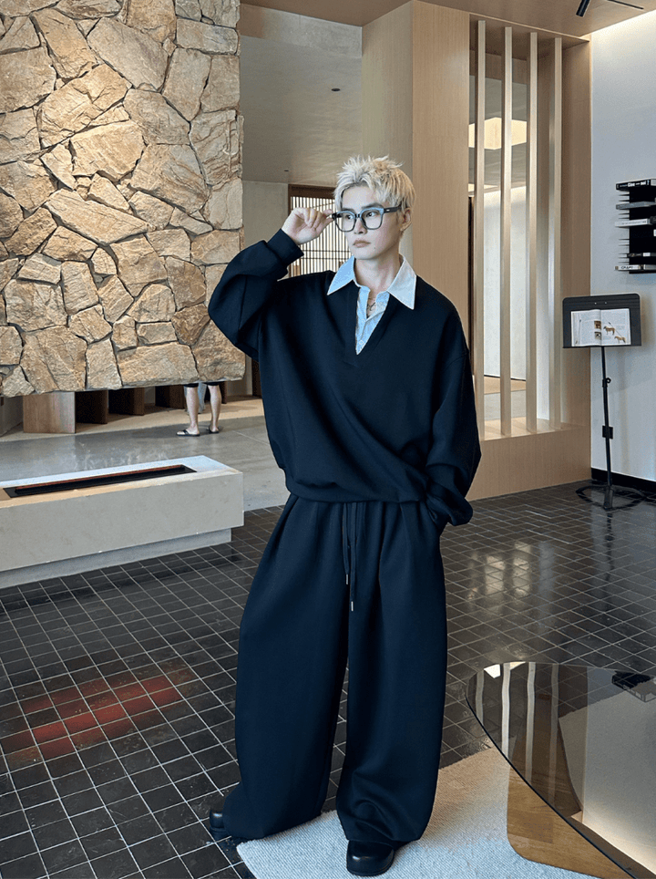 SOUSOU 風靡 セットアップ モデル身長:173cm 「陣風靡』に合わせる