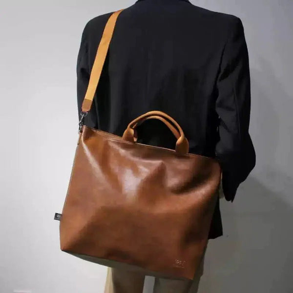 Versatile Leather Shoulder Bag with Handles     OR3623