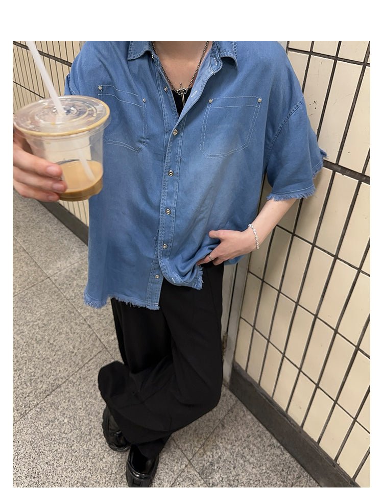 Vintage denim shirt OR3168 - ORUN