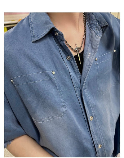 Vintage denim shirt OR3168 - ORUN