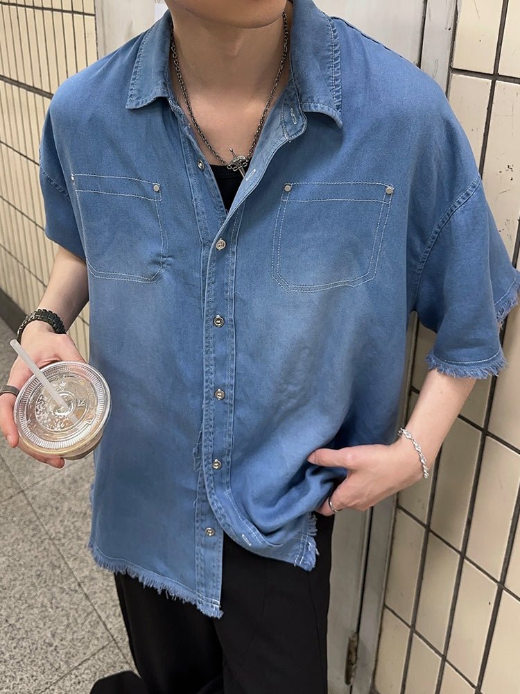 Vintage denim shirt OR3168 - ORUN