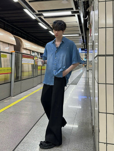 Vintage denim shirt OR3168 - ORUN