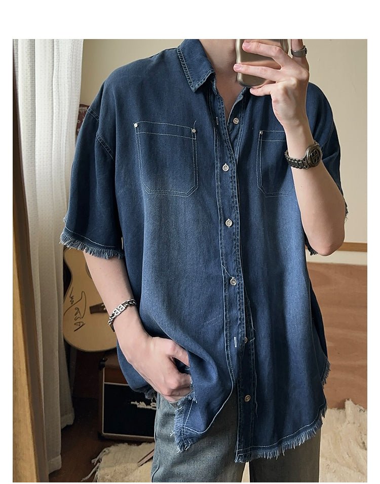 Vintage denim shirt OR3168 - ORUN