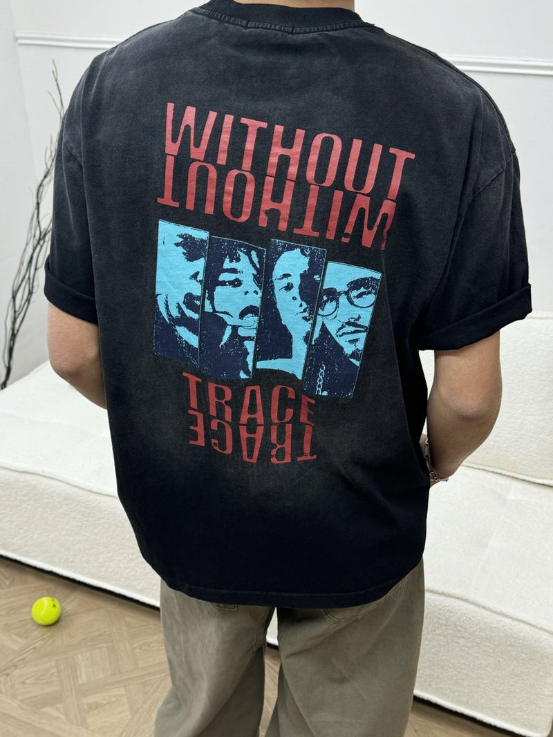Vintage short sleeve T-shirt OR4520 - 韓国メンズファッション通販 - ORUN - 