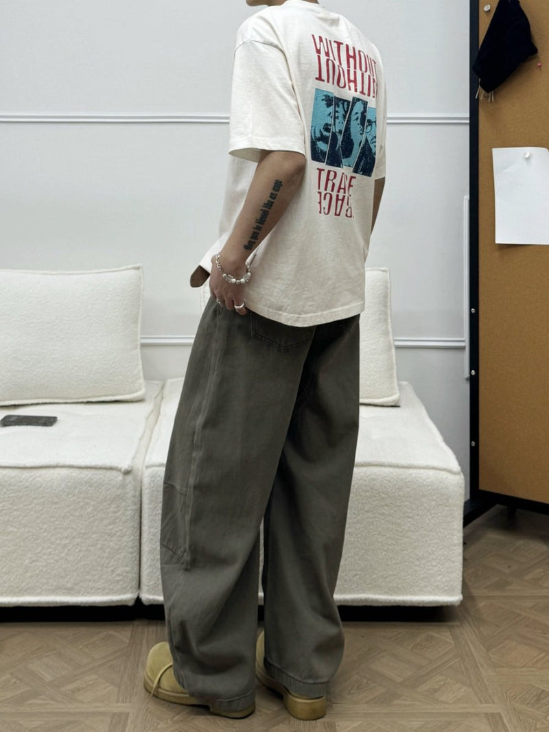 Vintage short sleeve T-shirt OR4520 - 韓国メンズファッション通販 - ORUN - 