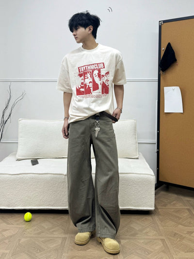 Vintage short sleeve T-shirt OR4520 - 韓国メンズファッション通販 - ORUN - 