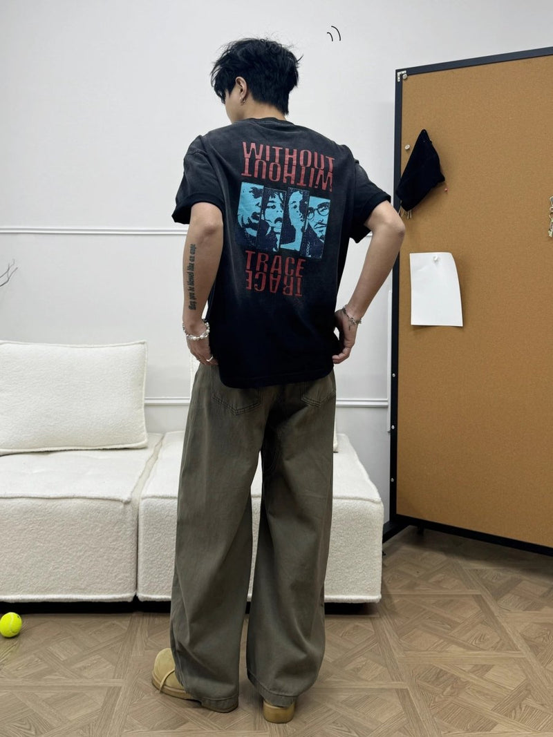 Vintage short sleeve T-shirt OR4520 - 韓国メンズファッション通販 - ORUN - 