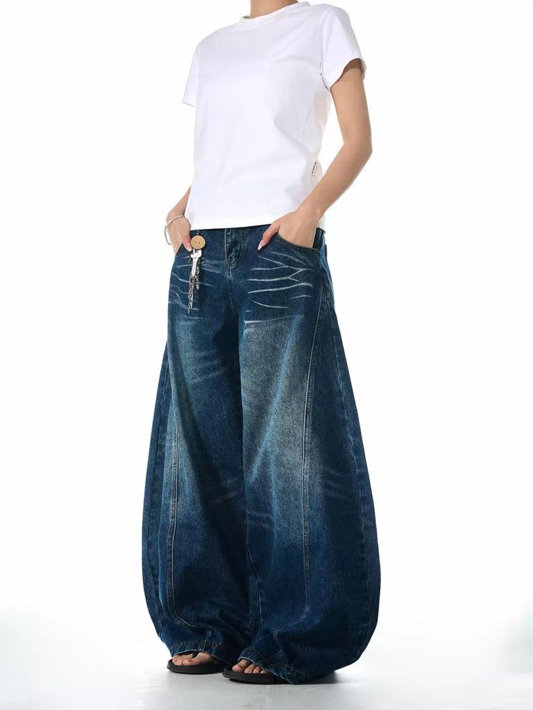 バルーンシルエット ワイドデニムパンツ – ORUN バルーンシルエット ワイドデニムパンツ – ORUN
