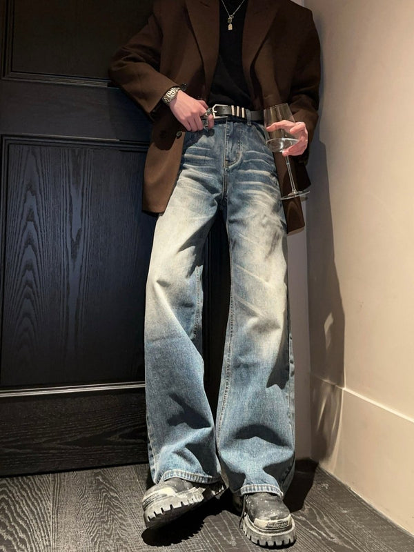 Washed Loose Denim Pants OR4948