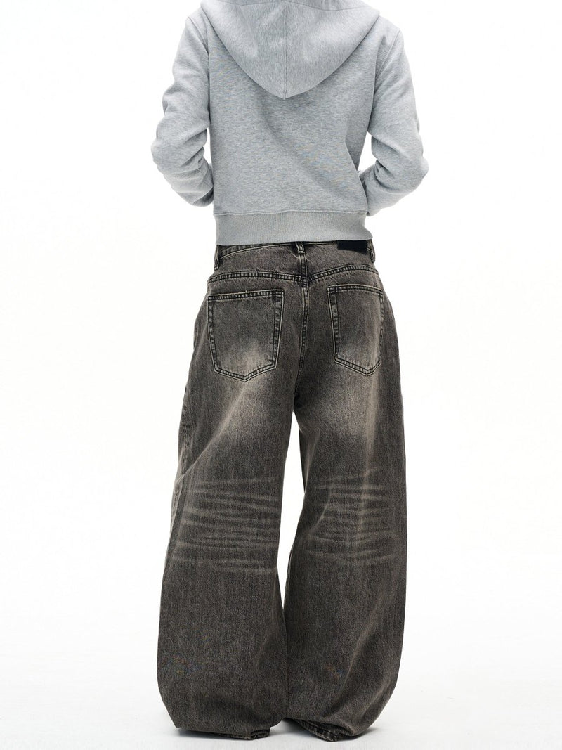Washed Old Scimitar Jeans OR4667 - 韓国メンズファッション通販 - ORUN - 