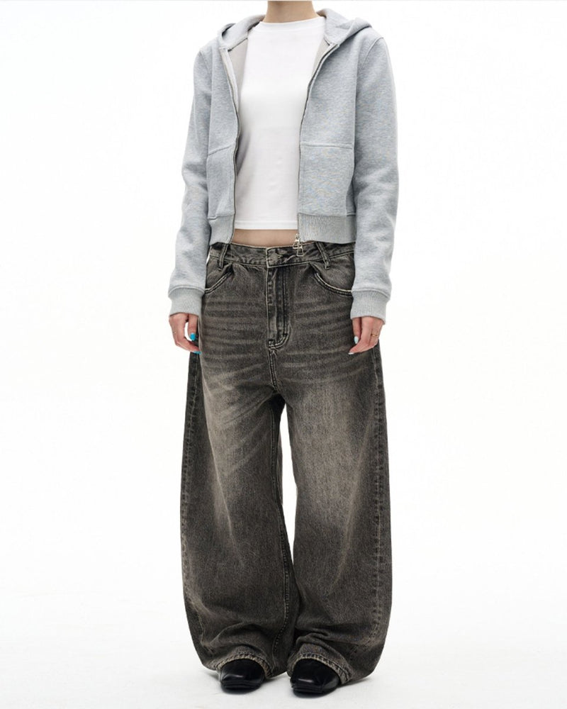 Washed Old Scimitar Jeans OR4667 - 韓国メンズファッション通販 - ORUN - 