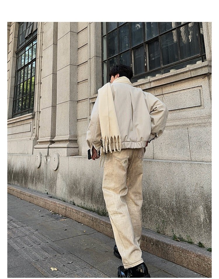 Washed straight denim pants OR3871 - ORUN