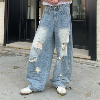 Washed wide denim pants OR4478 - 韓国メンズファッション通販 - ORUN - 