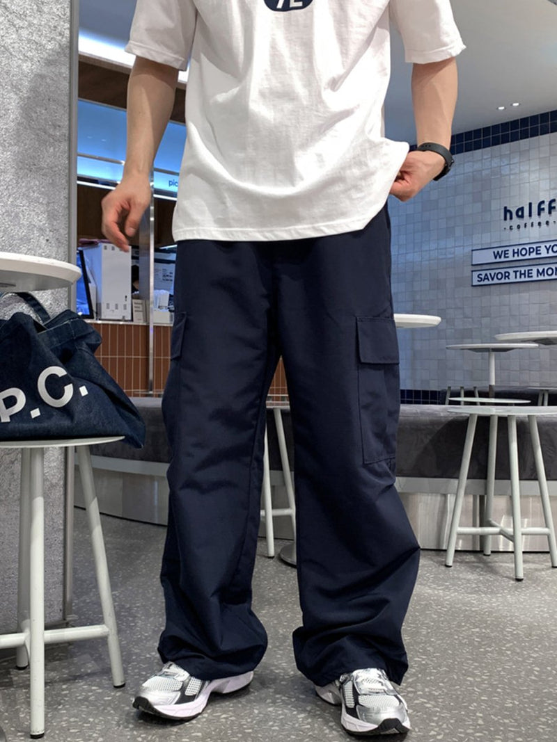 通気性ワイドカーゴパンツ メンズ リラックス / Wide Cargo PANTS OR4387 - 韓国メンズファッション通販 - ORUN - 