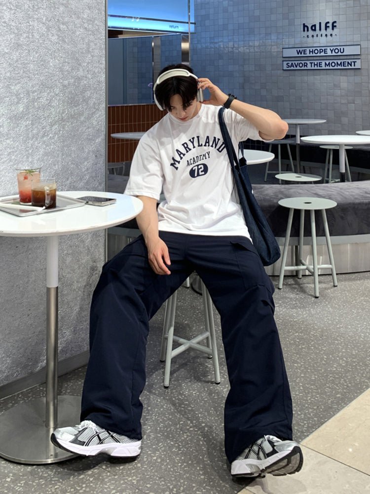通気性ワイドカーゴパンツ メンズ リラックス / Wide Cargo PANTS OR4387 - 韓国メンズファッション通販 - ORUN - 