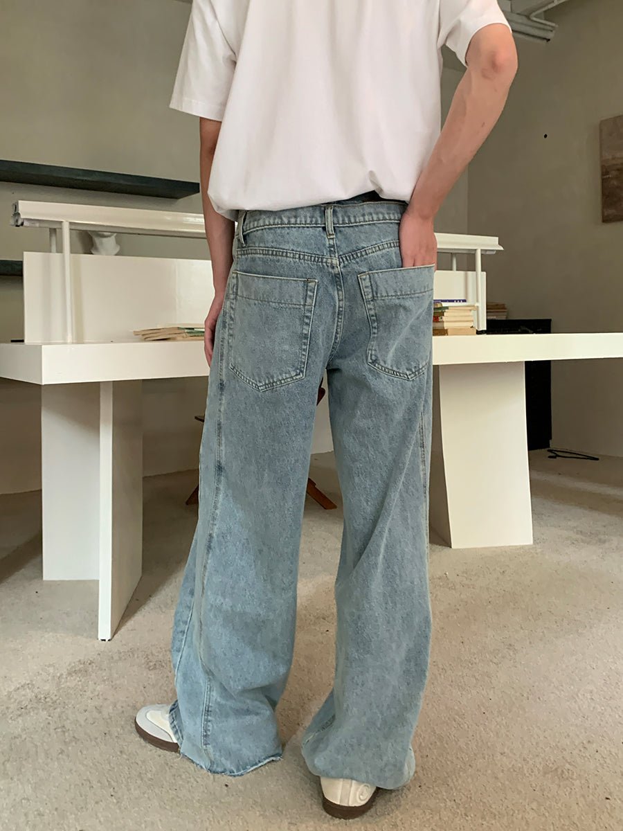 ORUN。 デニムパンツ スーパーワイドシルエットハイウエストデニム / ユニセックス