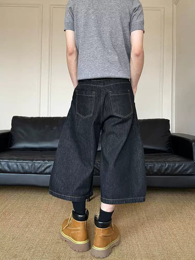 Wide short denim pants OR4271 - ORUN