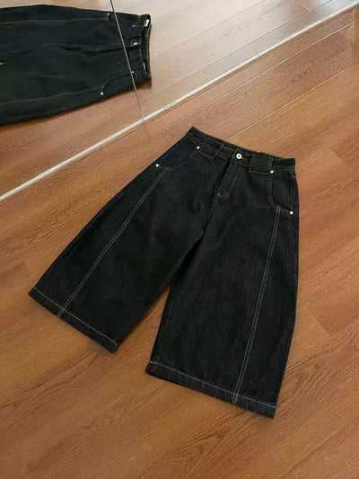 Wide short denim pants OR4271 - ORUN