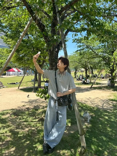 スーパーワイドデニムパンツ w.leggy_ - 韓国メンズファッション通販 - ORUN - 