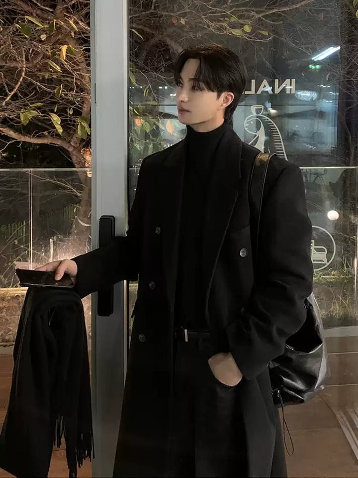 着画有‼️】 super long wool chester coat