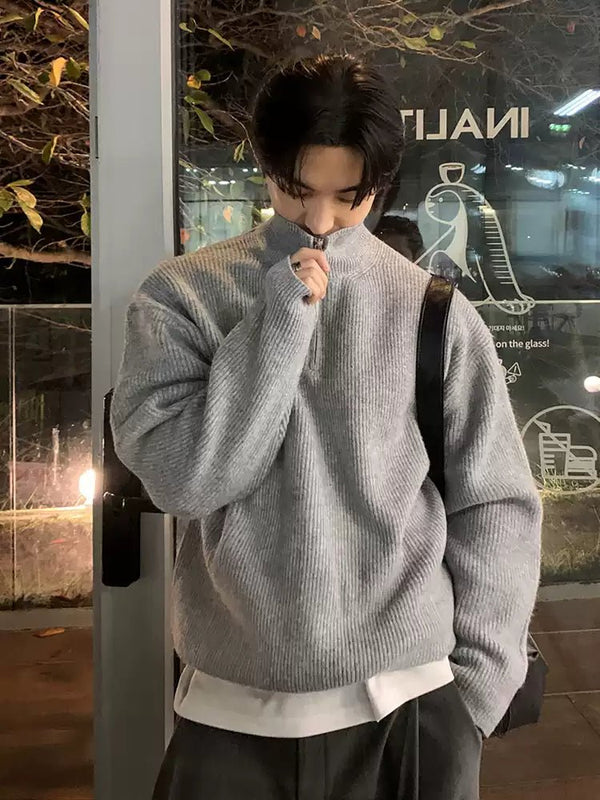 Zipper pullover sweater OR3819