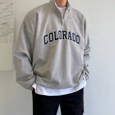 half zip sweater shirt    OR148
