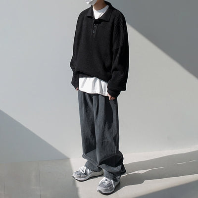 Knit Polo Sweat or525