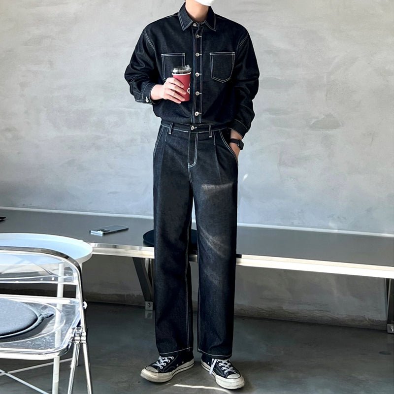 Denim shirt set up or1150