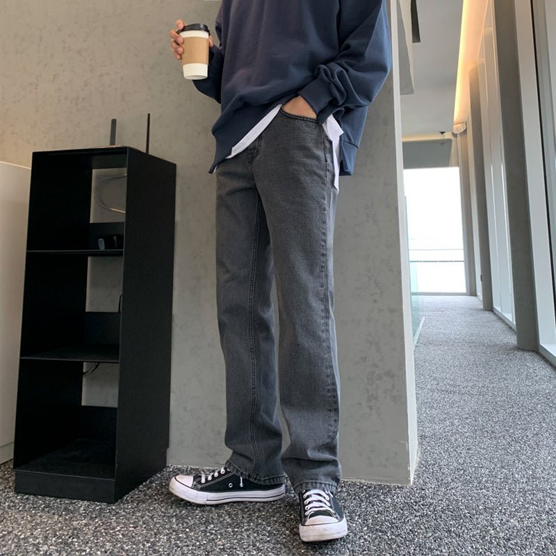Straight wide denim pants or938