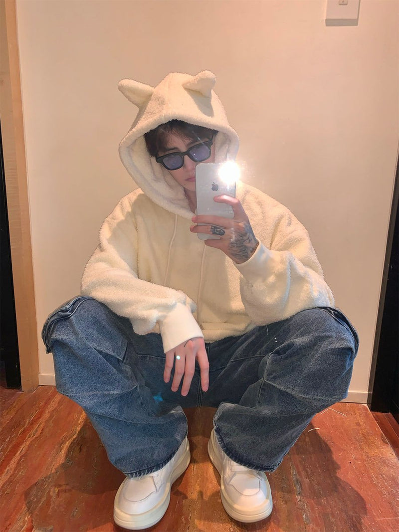 Wide pocket denim pants or797
