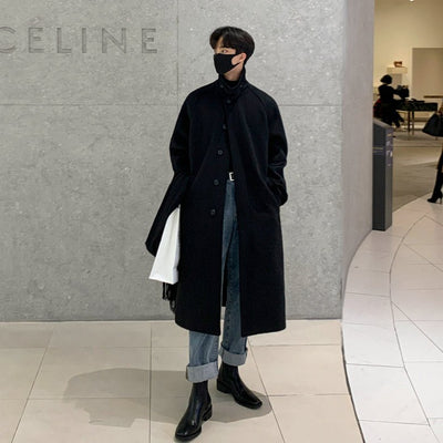 High neck long coat or992