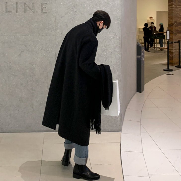 High neck long coat or992