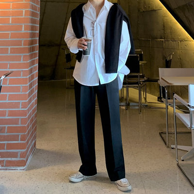 Straight loose pants or1109