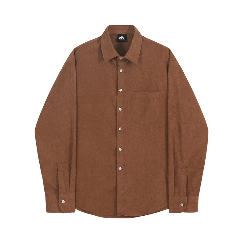 Corduroy Long Sleeve Shirt or1064