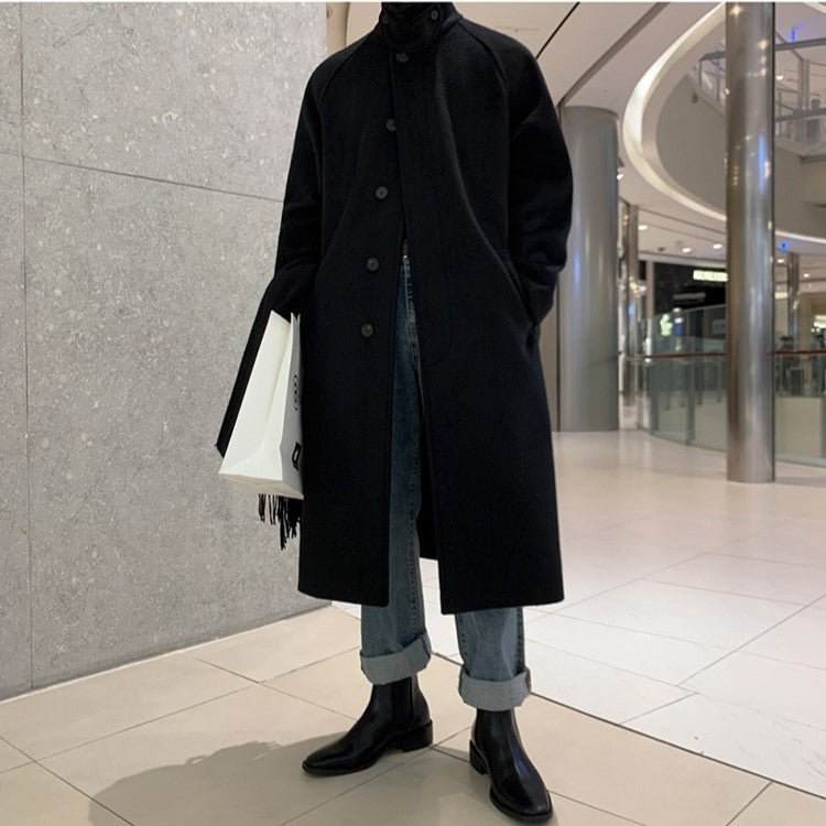 High neck long coat or992